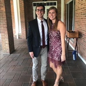 Express purple lace dress